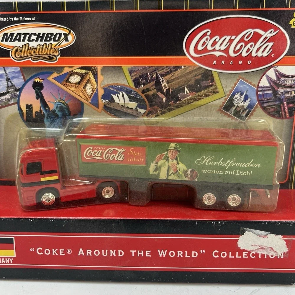 Matchbox Coca-Cola Truck Germany Mercedes-Benz Actros Red Green New 95344
